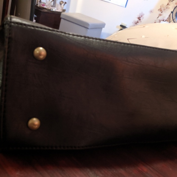 Classic black leather shoulder bag - Picture 5 of 5
